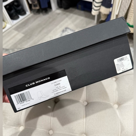 NWT Club Monaco Taupe Leather Jorga Ankle Boots - Picture 2 of 8